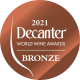 Vino je osvojilo broncu na ocjenjivanju Decantera za 2021 godinu