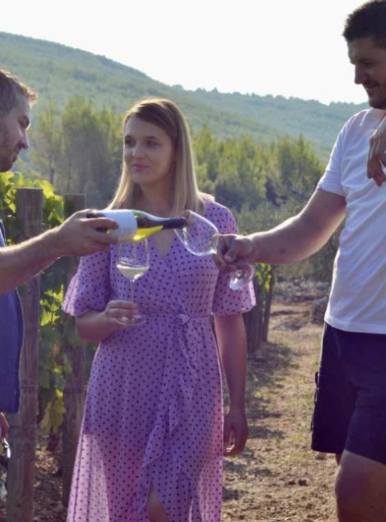 Igor Radovanović gušta s Nikolom Miroševićem i zagonetnom damom u vinogradu Pošipa